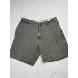 Columbia Gray Cavas Chino Flat Front Hiking Outdoor Shorts Mens 36